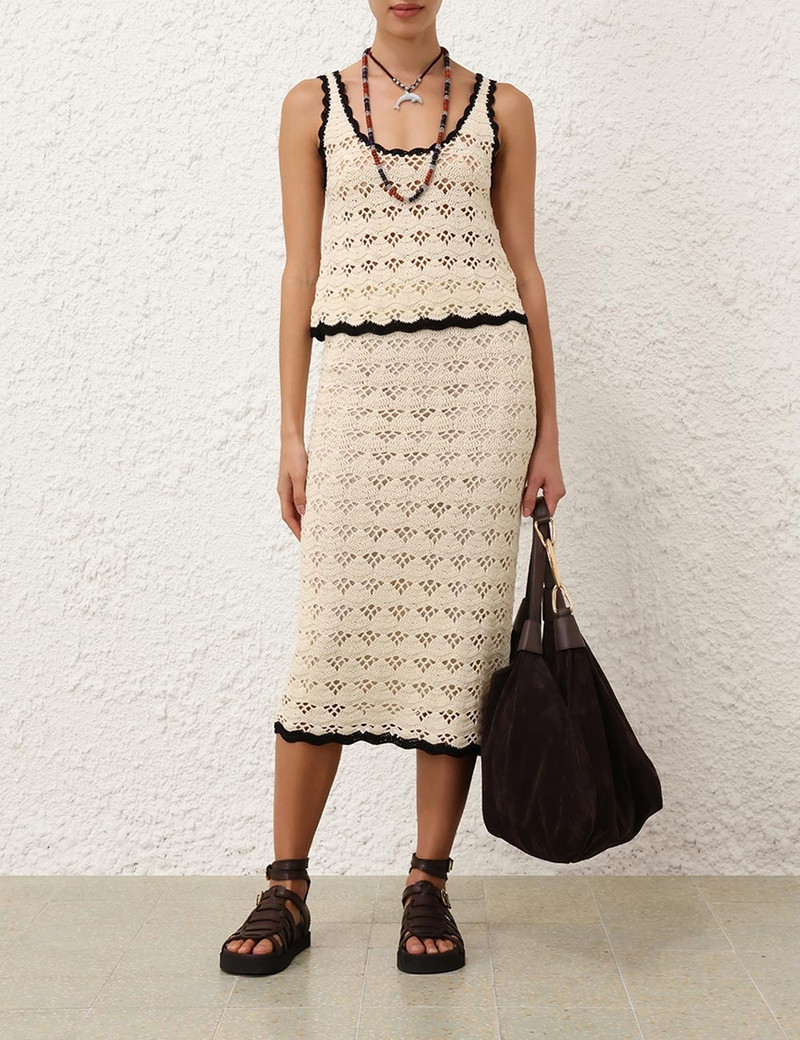 Zimmermann RHIANNON CROCHET SKIRT outlook