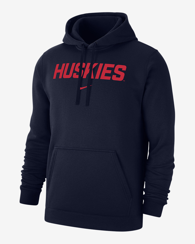 UConn Club Fleece Men's Nike College Pullover Hoodie 1