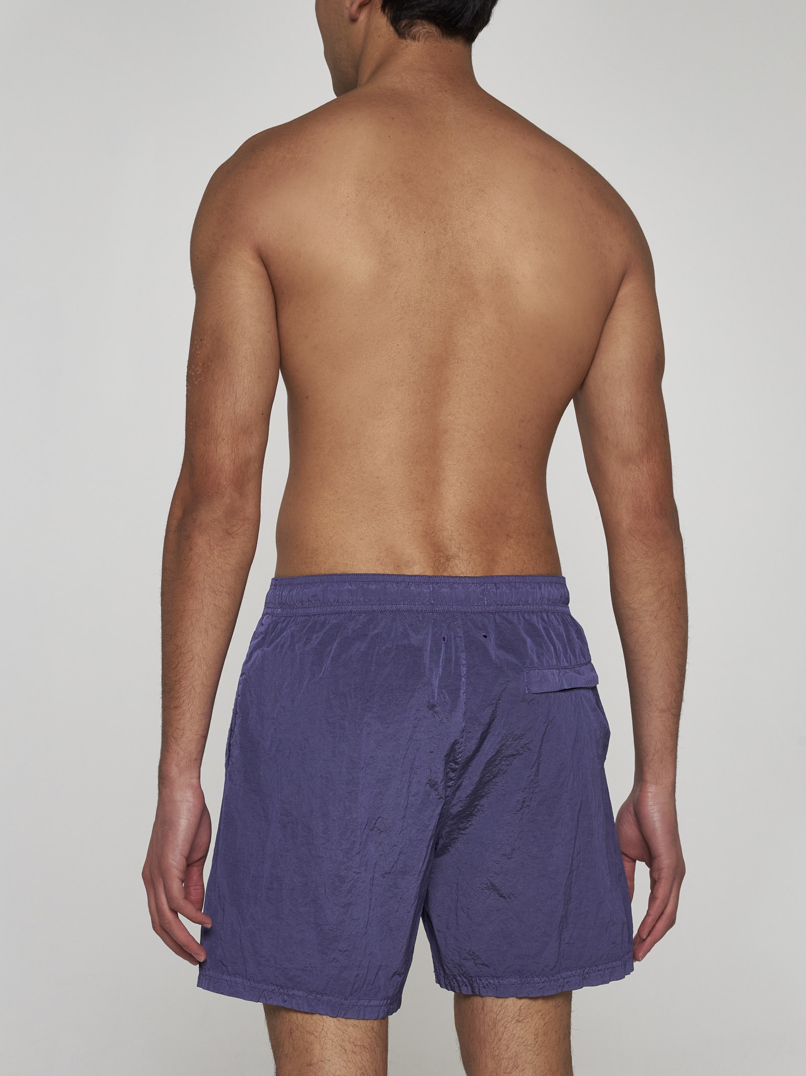 Logo-patch swim shorts - 3