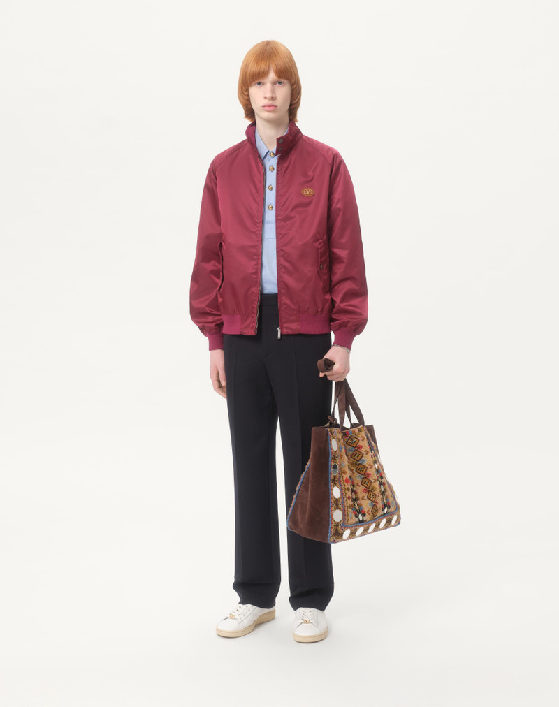 Valentino NYLON BLOUSON WITH VLOGO PATCH outlook