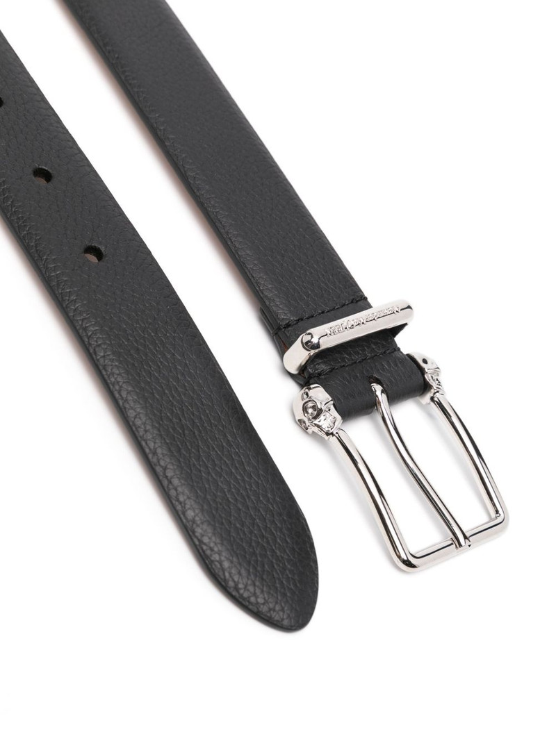 Alexander McQueen engraved logo belt outlook