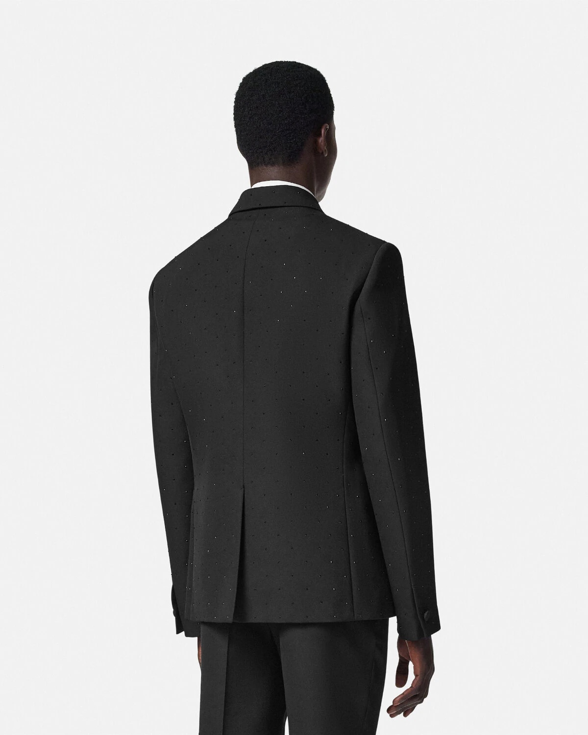 Crystal Wool Single-Breasted Blazer - 5