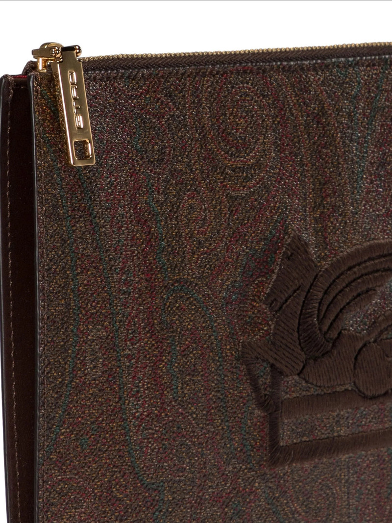Etro Logo Embroidered Clutch Bag 4