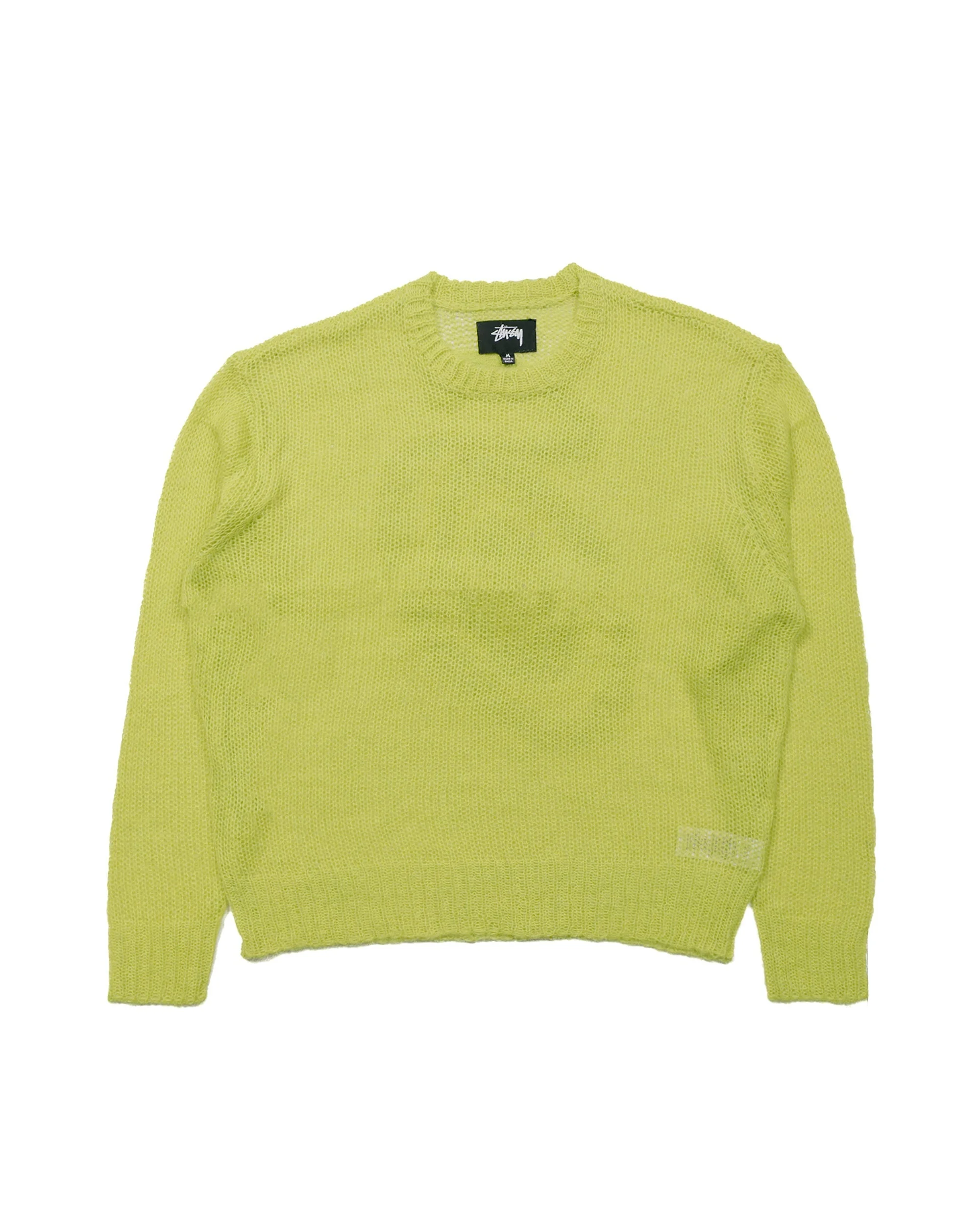 Stüssy S Loose Knit Sweater Lime - 1