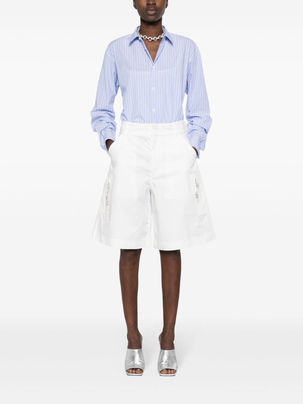 Nina cotton cargo shorts - 2