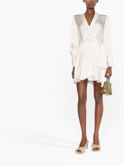 Zimmermann silk wrap minidress outlook