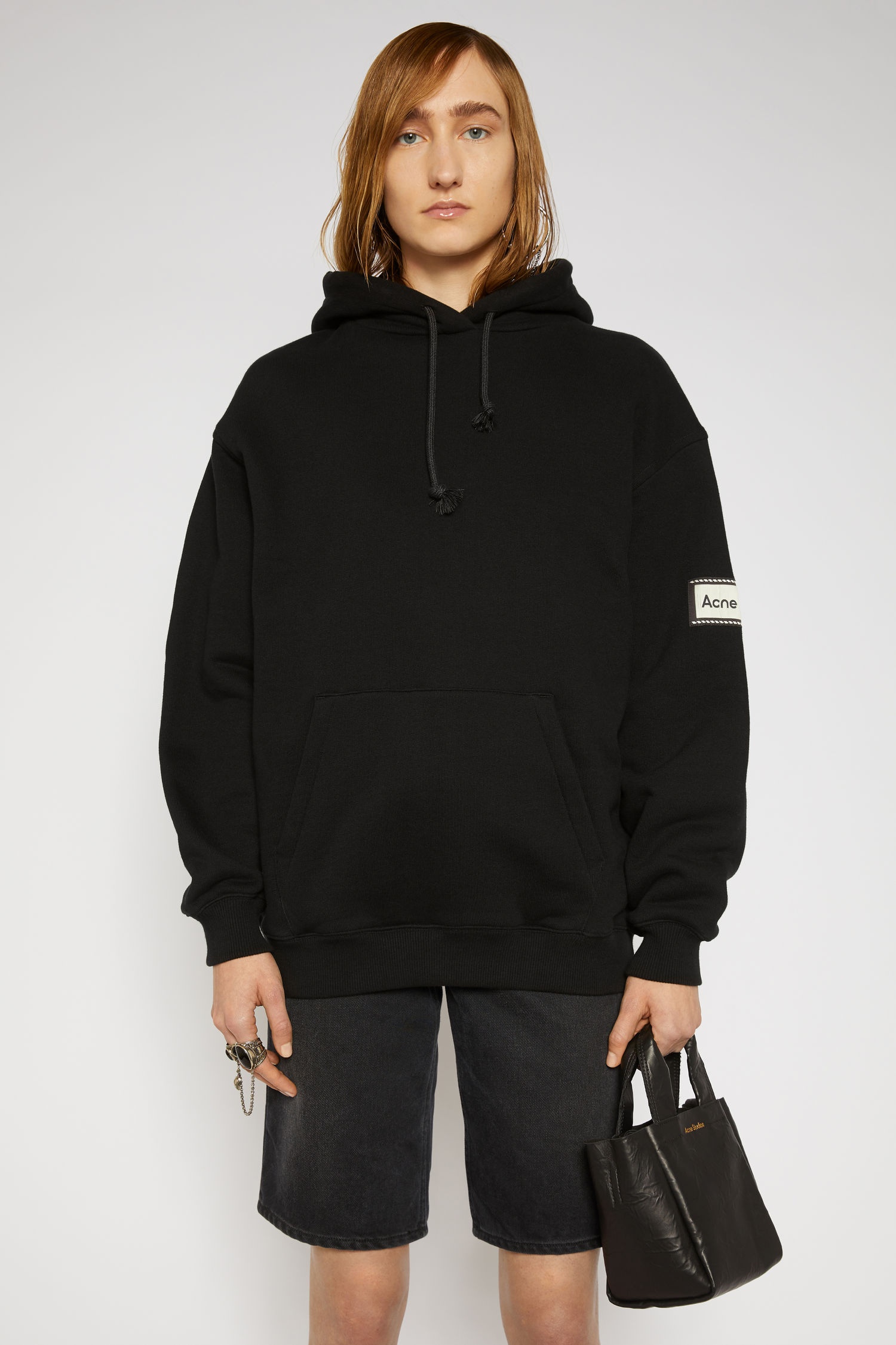 Reverse-label hooded sweatshirt black - 2