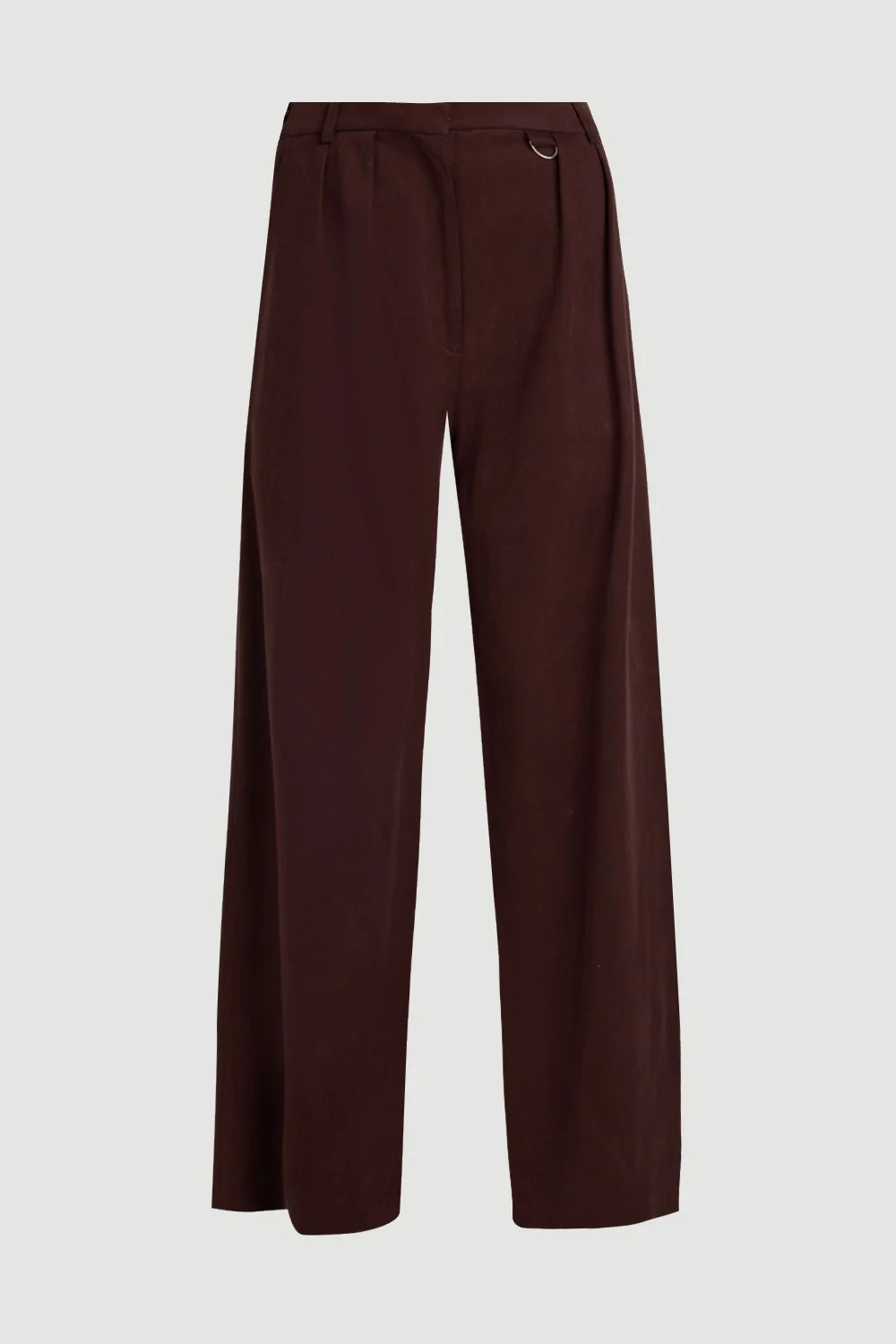 Tencel Blend Tailored Wide Leg Trouser - 1
