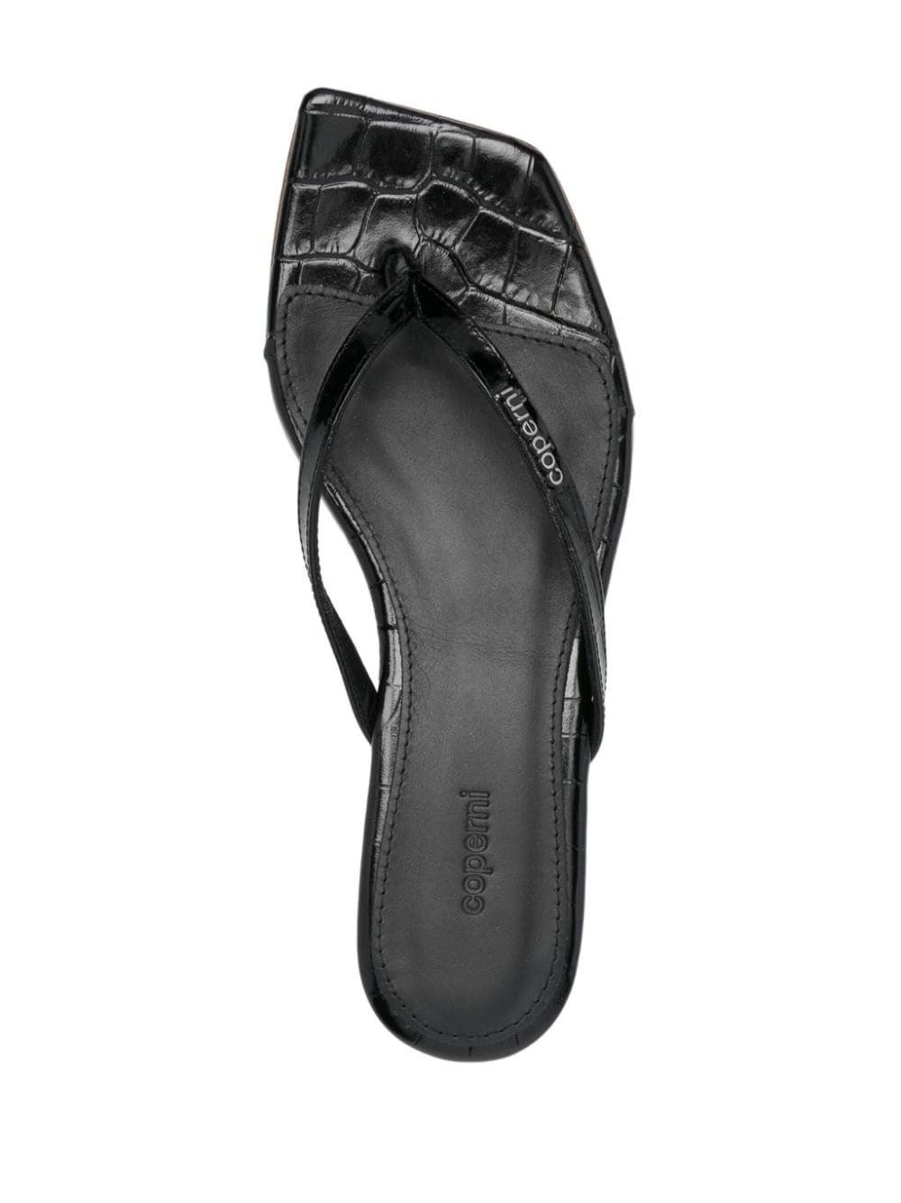 Croco Slanted flip-flops - 4