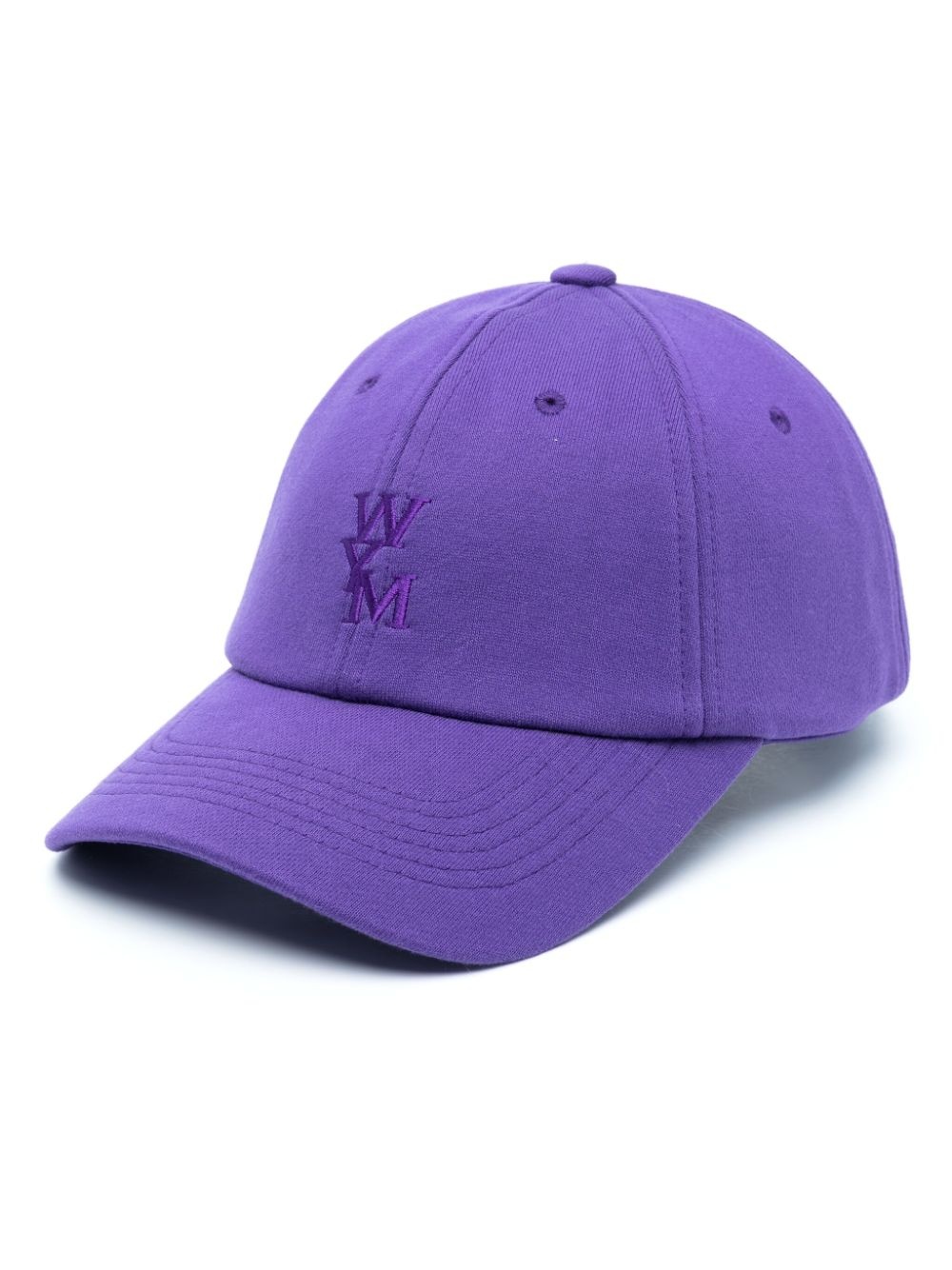 logo-embroidered cotton cap - 1