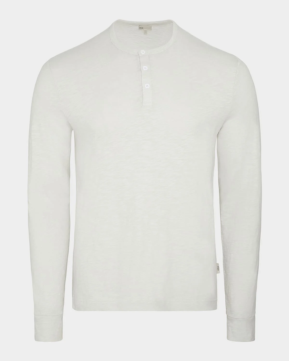 Men's Slub Cotton Long-Sleeve Henley - 1