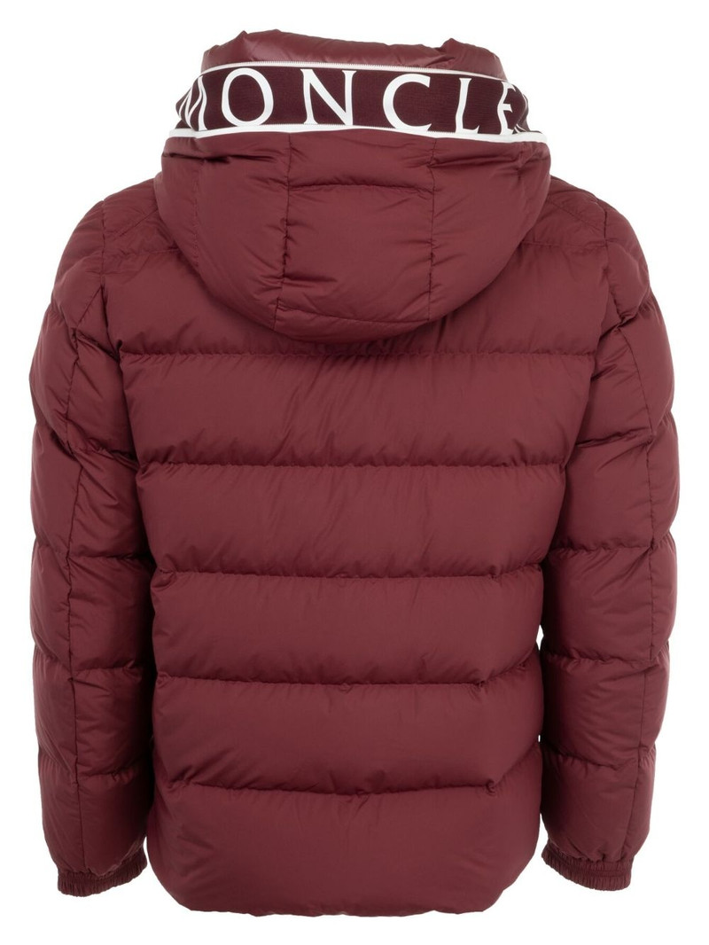 Moncler logo-patch padded jacket outlook