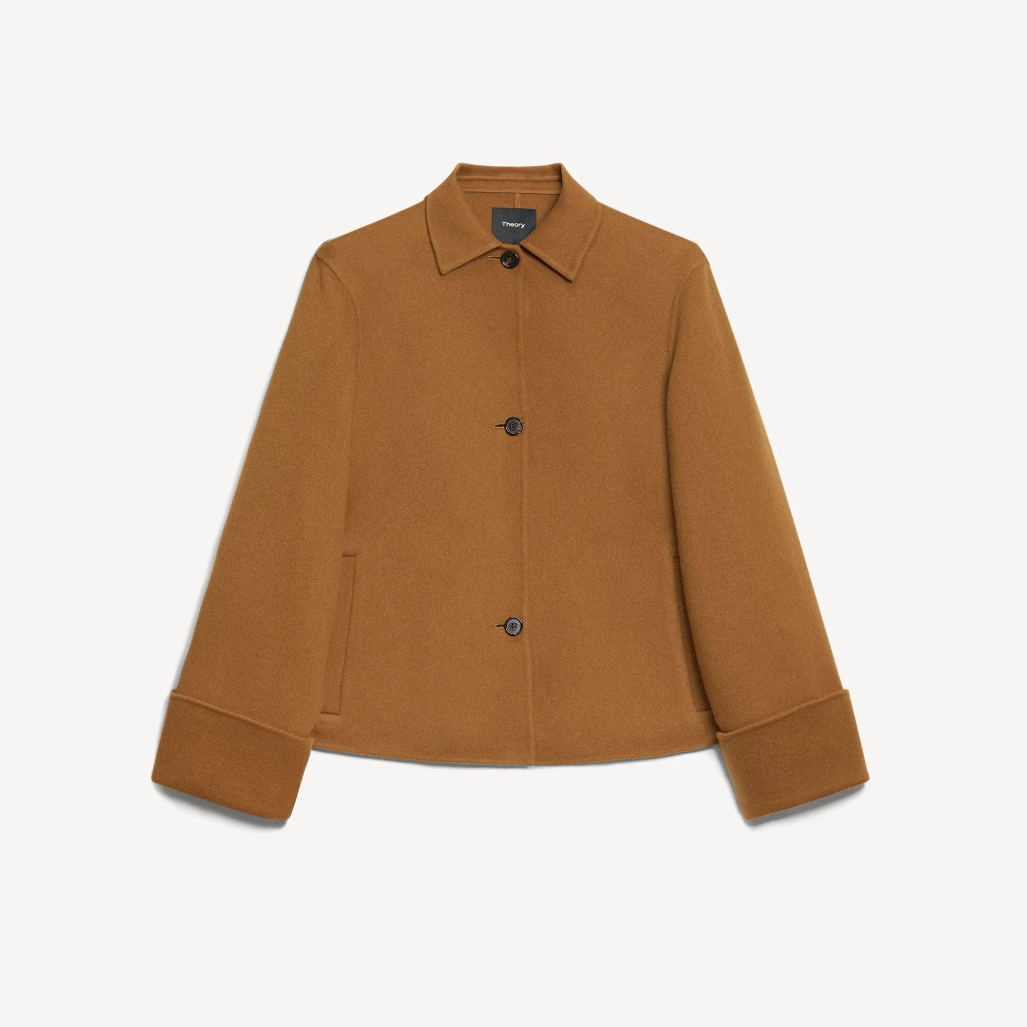 Boxy Cuff Jacket in Double-Face Wool-Cashmere - 1