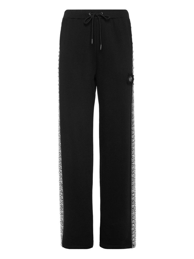 crystal-embellished track pants 1