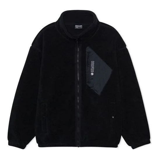 Li-Ning BadFive Logo Polar Fleece Jacket 'Black' AFDR729-4 - 1
