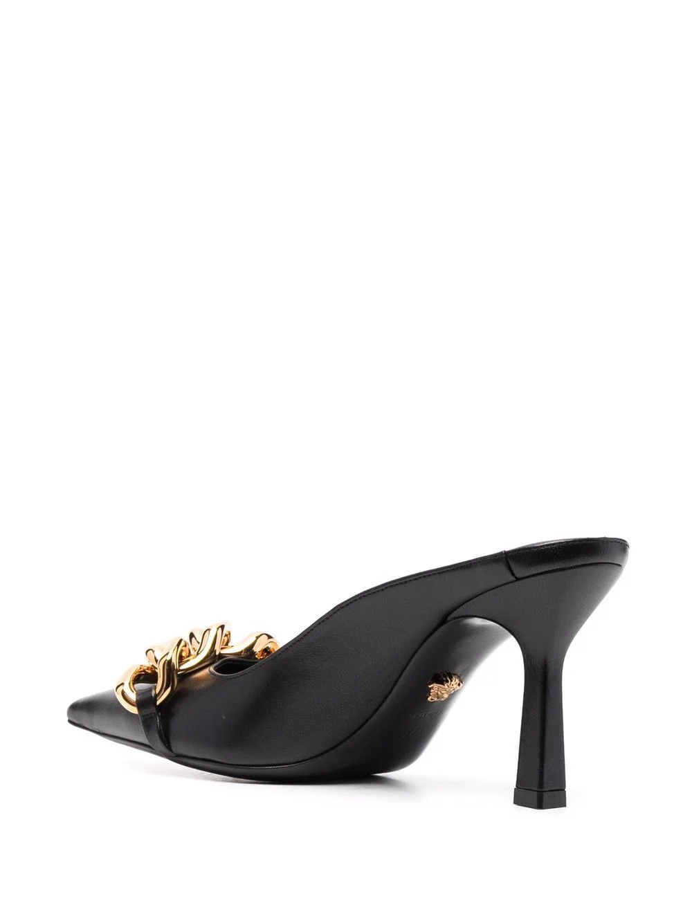 Medusa chain-trim backless mules - 3