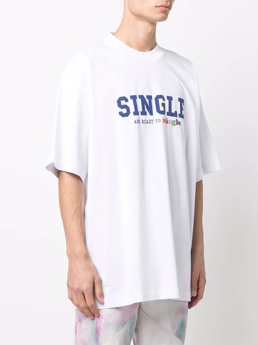 slogan-print short-sleeved T-shirt - 4