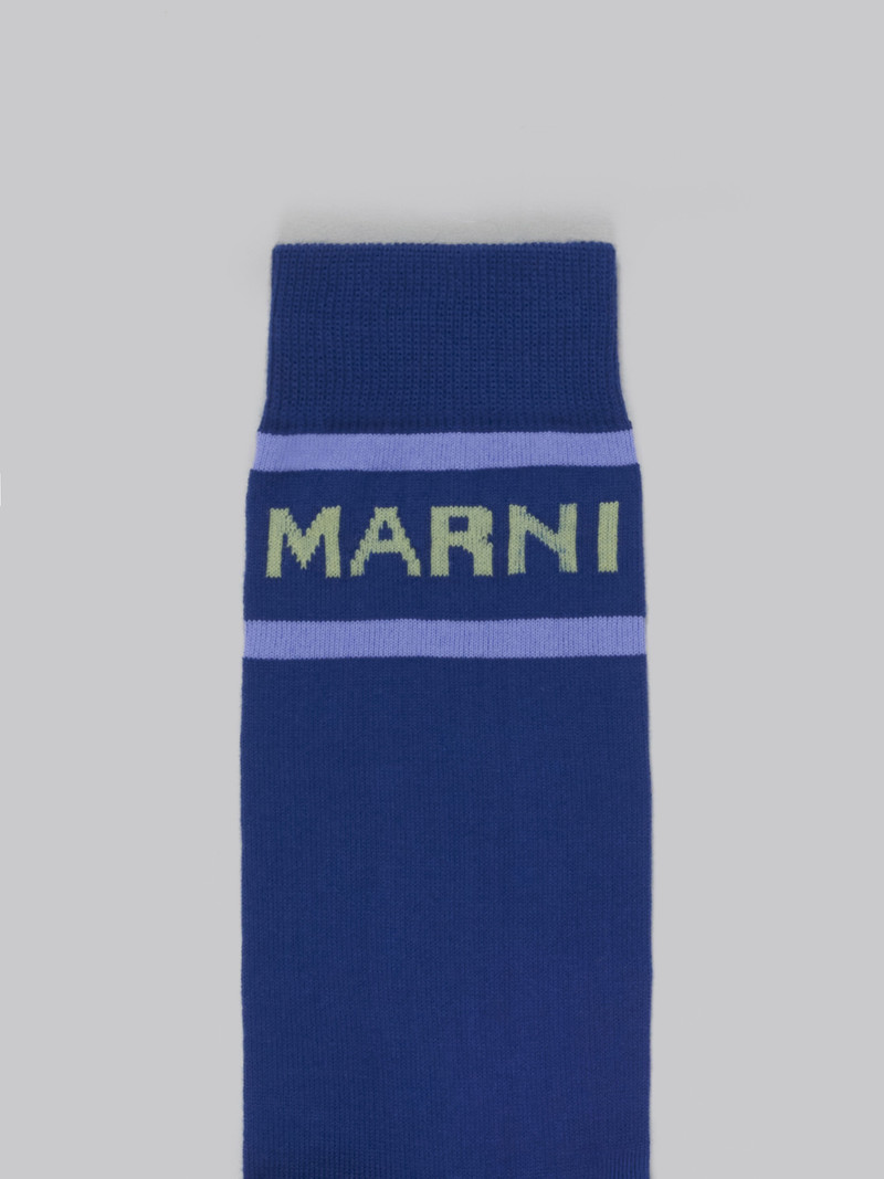 GREEN COTTON SOCKS WITH LOGO 3