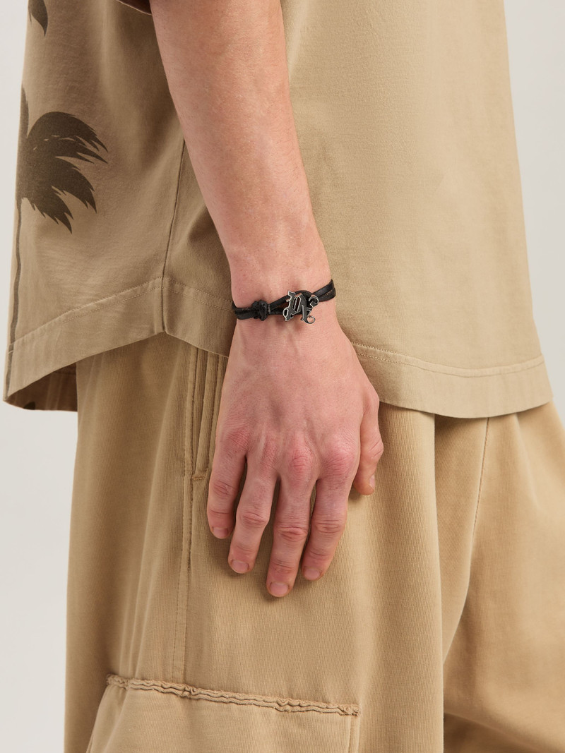 Palm Angels Cord Monogram Bracelet outlook