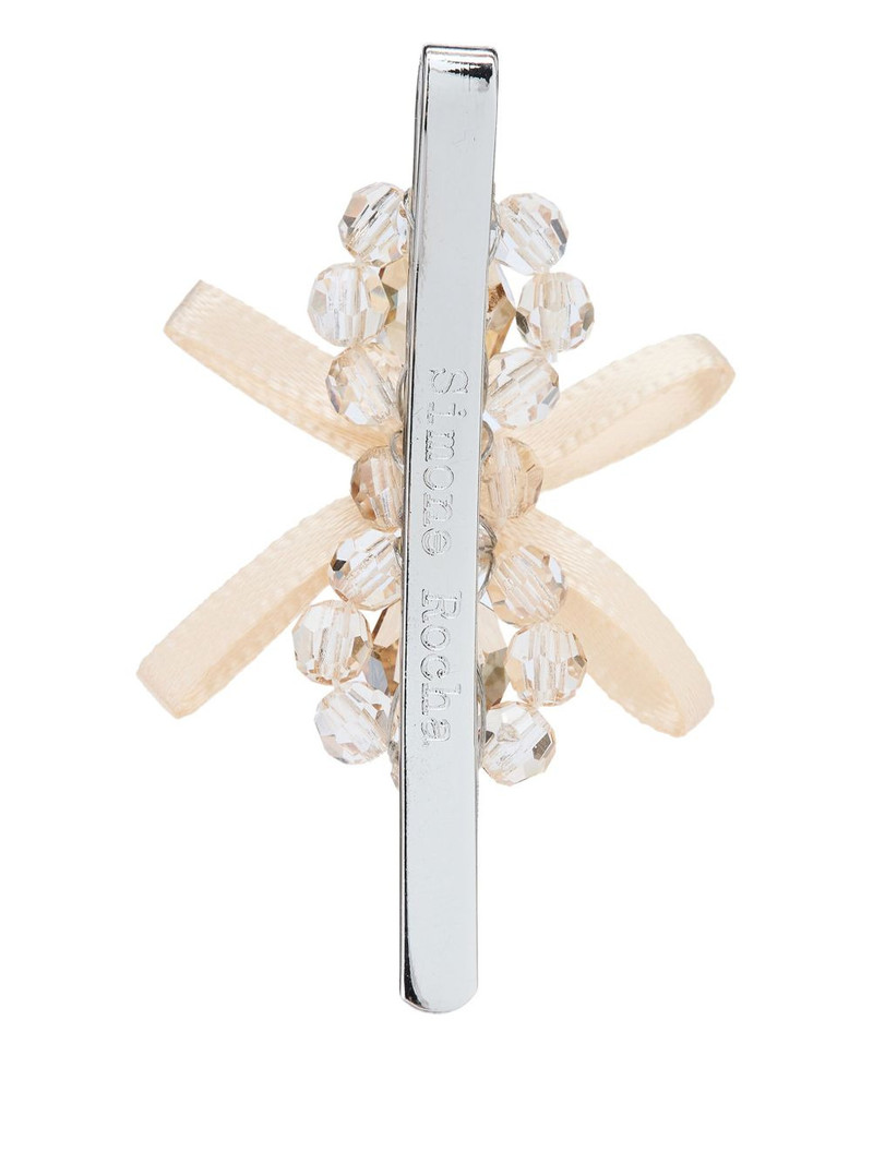 Simone Rocha crystal ribbon hair clip outlook