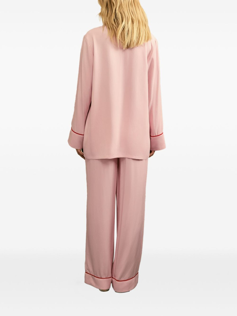Finnegan piped pajama-style trousers 4