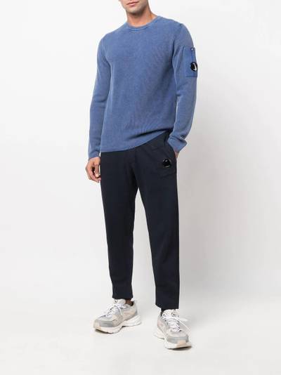 C.P. Company Lens-embellished crew-neck jumper outlook