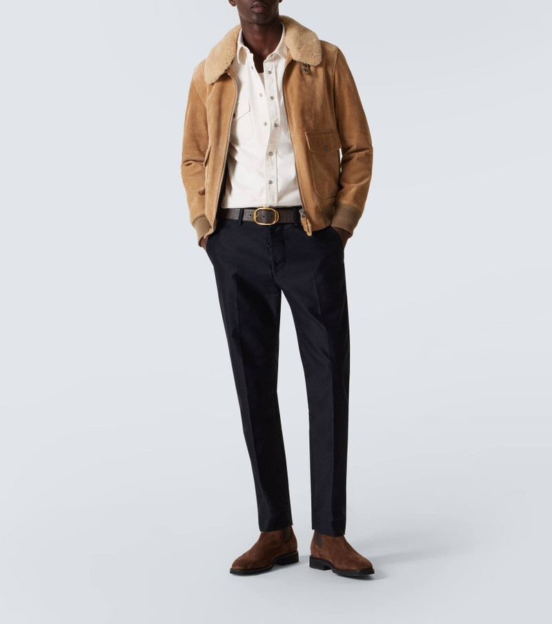 TOM FORD Suede Chelsea boots outlook