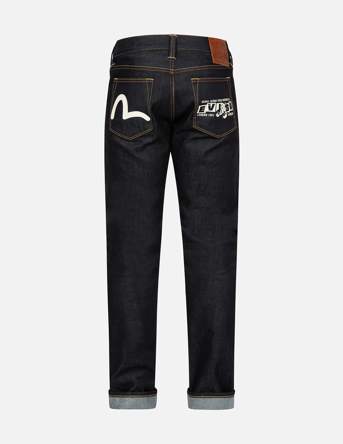 PLAYFUL GODHEAD AND SEAGULL PRINT SLIM FIT DENIM JEANS #2010 - 2