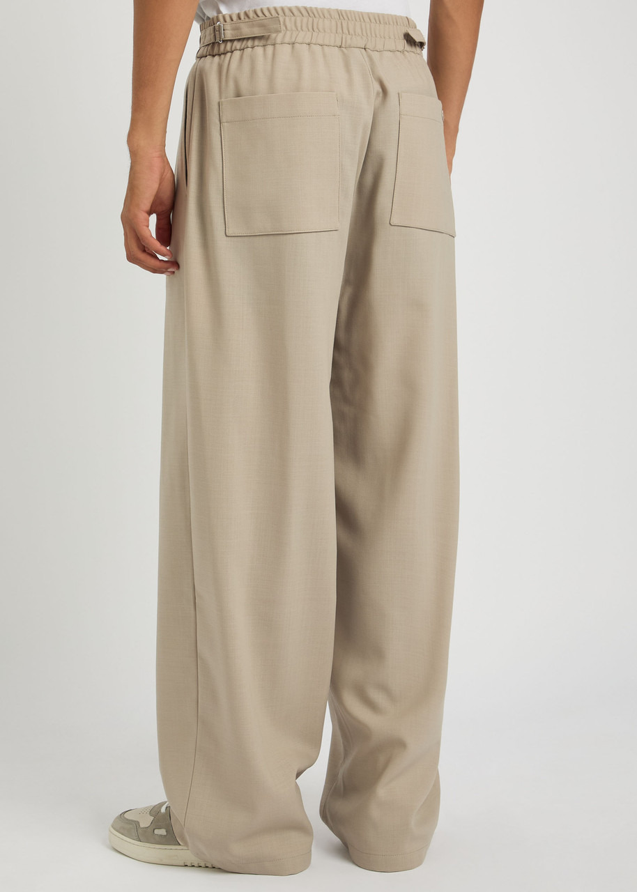 Ami Paris Melange Wool Trousers - 3