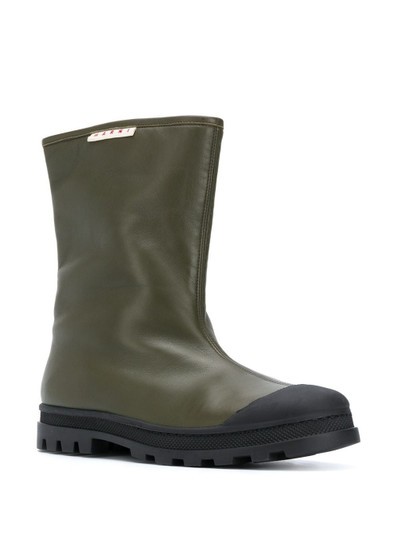 Marni leather gumboots outlook