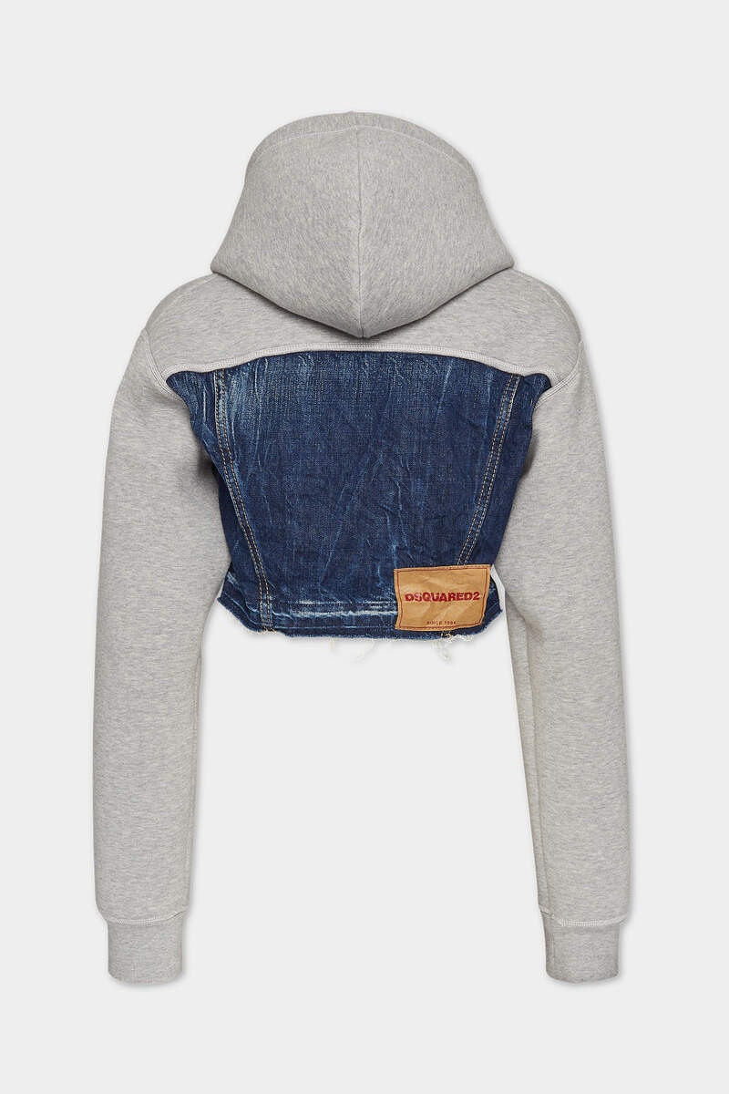 DSQUARED2 CROPPED COOL FIT HOODIE JACKET outlook