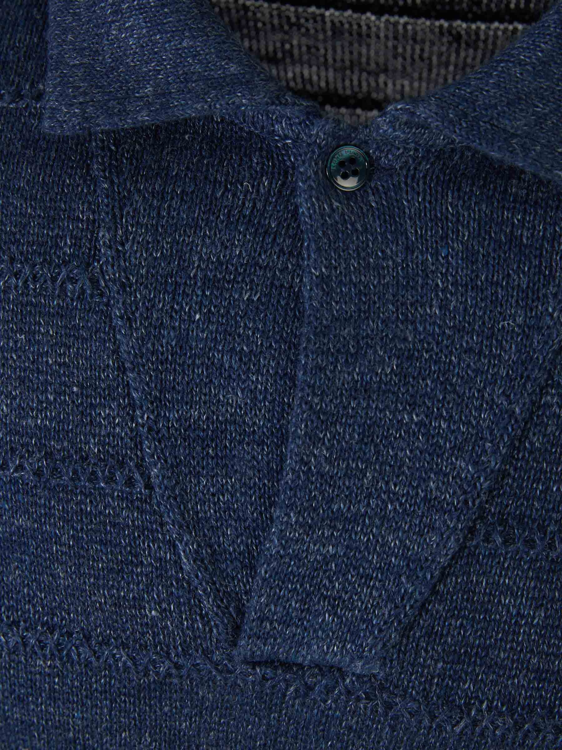 LINEN AND COTTON POLO - 3