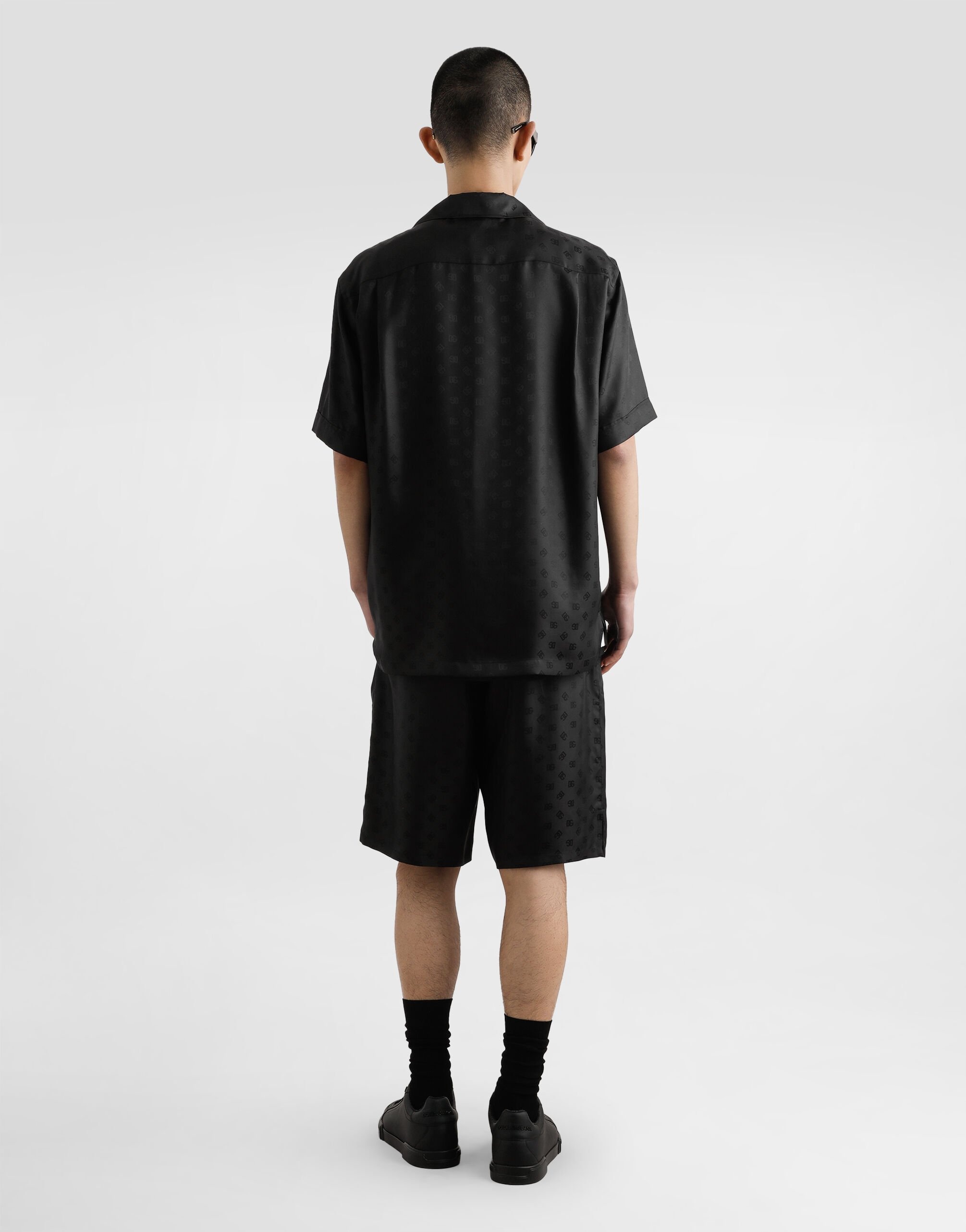 DG logo jacquard hawaii shirt - 5