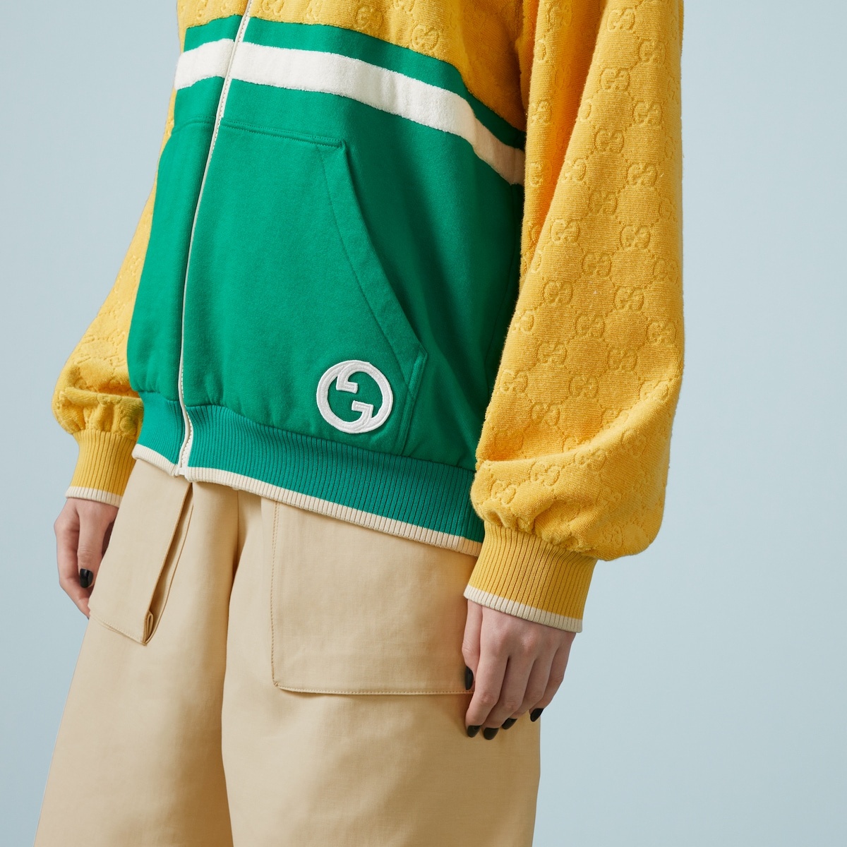 Cotton jersey zip jacket - 3