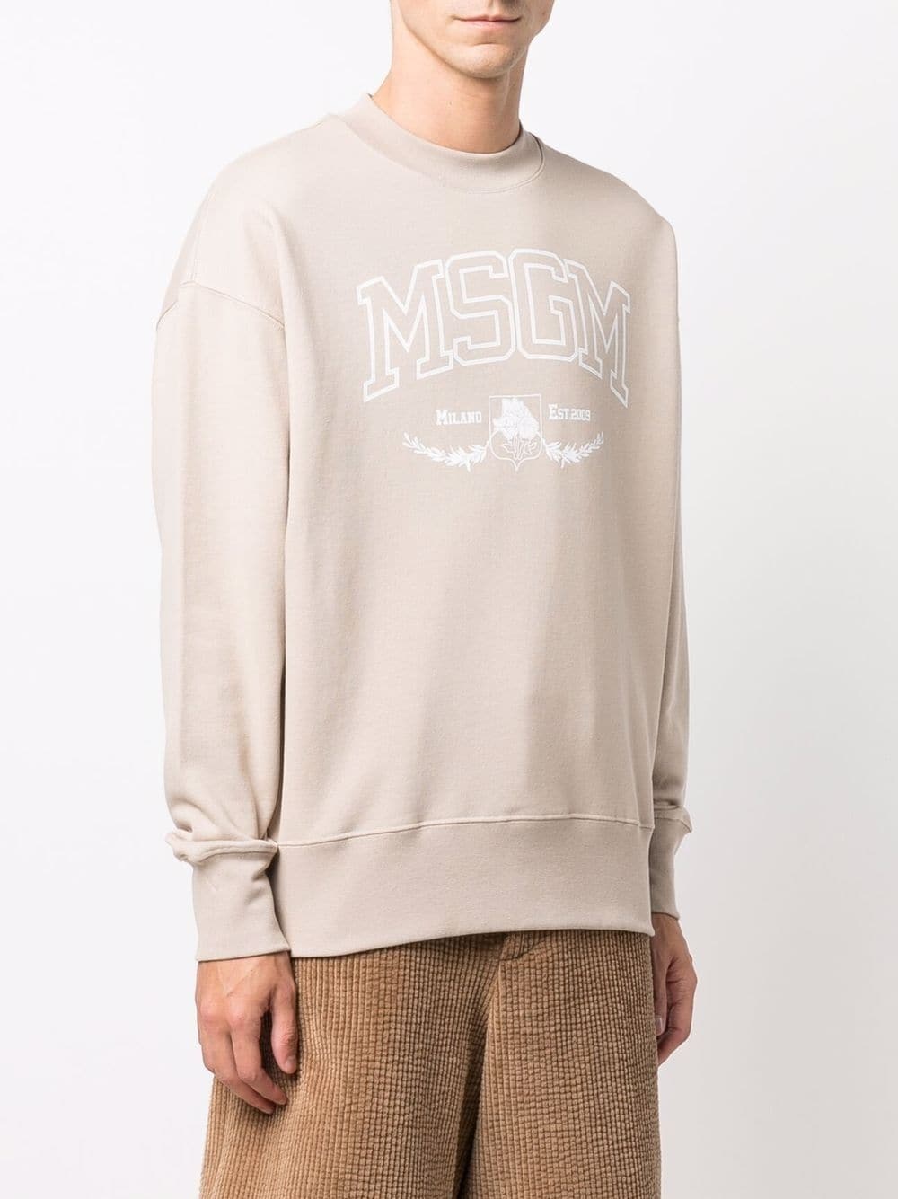 logo-print crewneck sweatshirt - 3