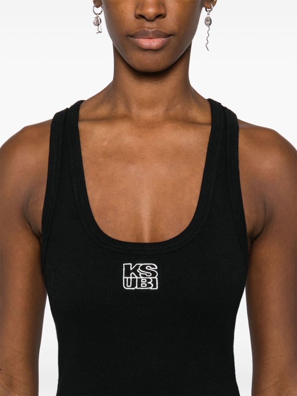 Stacked Origin ribbed tank top - 5