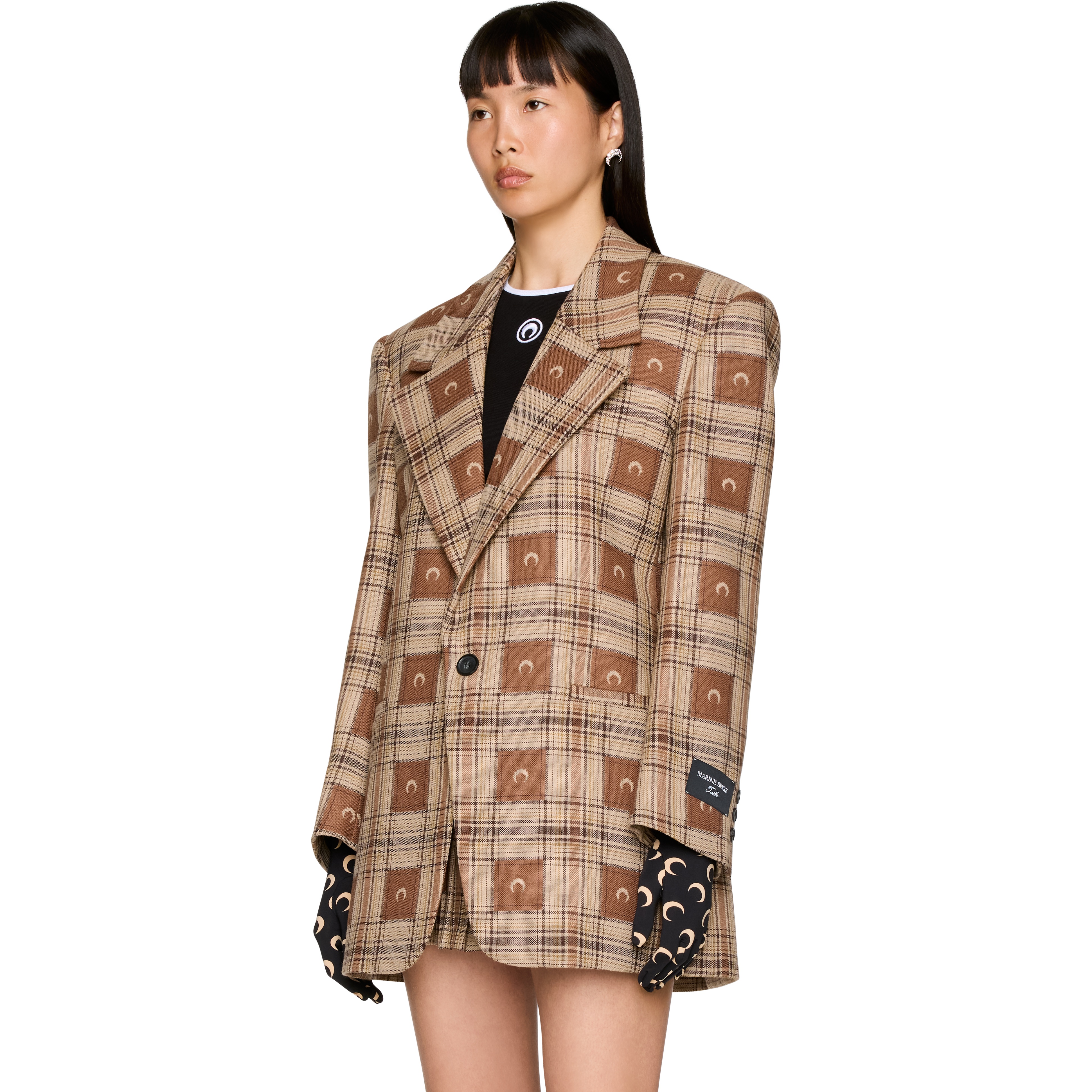 Moon Checks Jacquard Boxy Jacket - 2