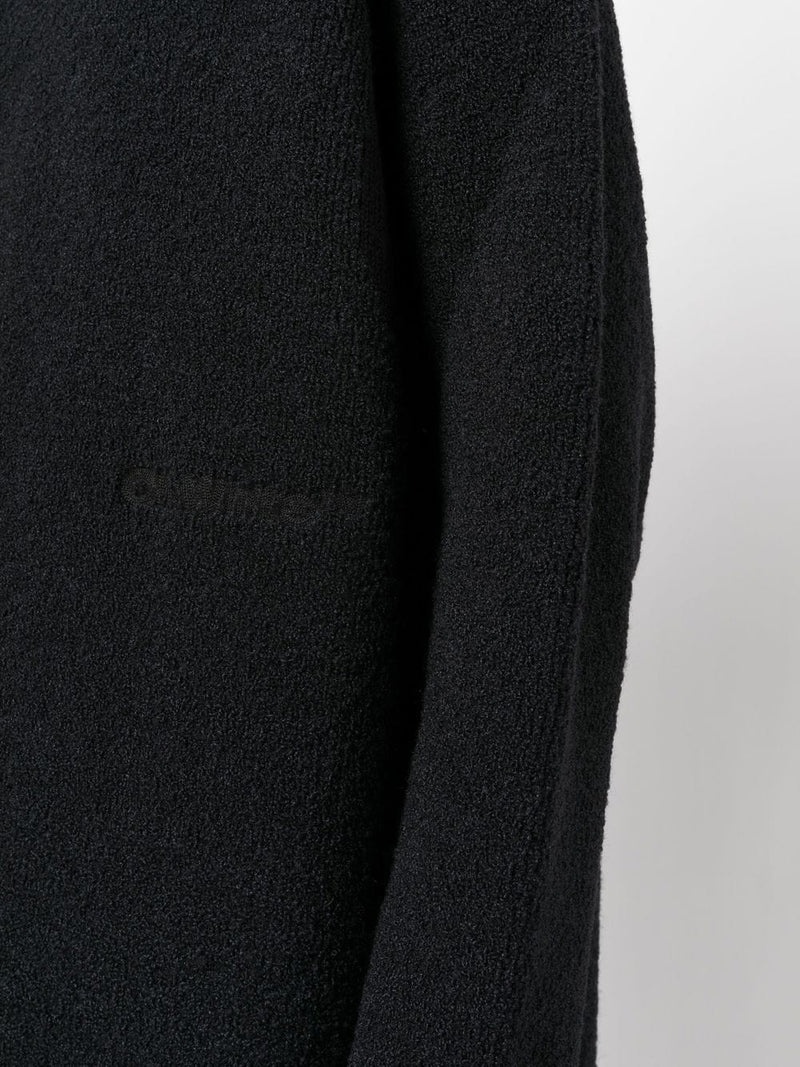 OFF-WHITE Micro Bouclé Turtleneck Black - 10