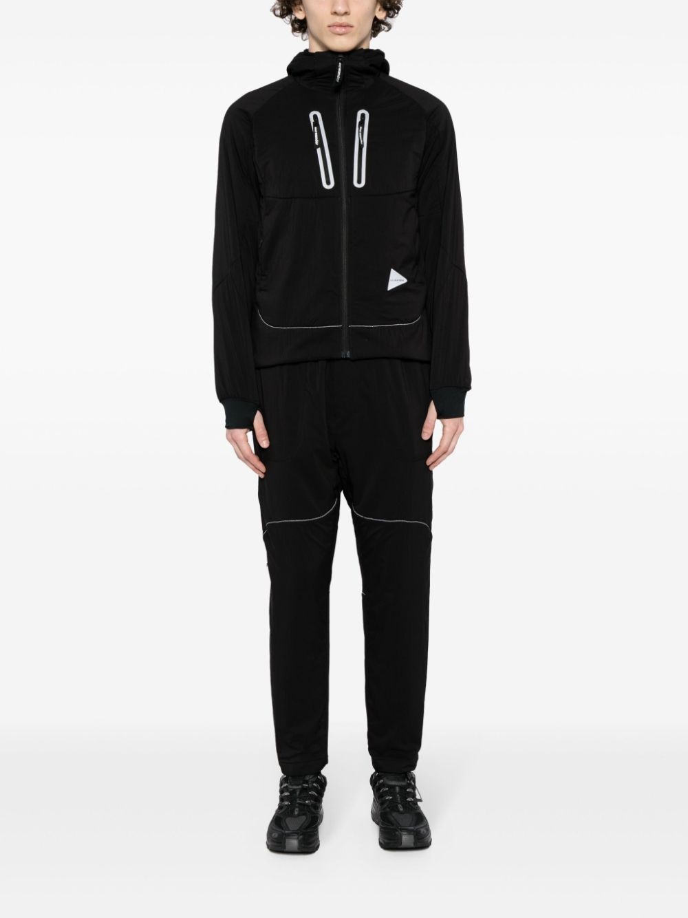 padded tapered trousers - 2
