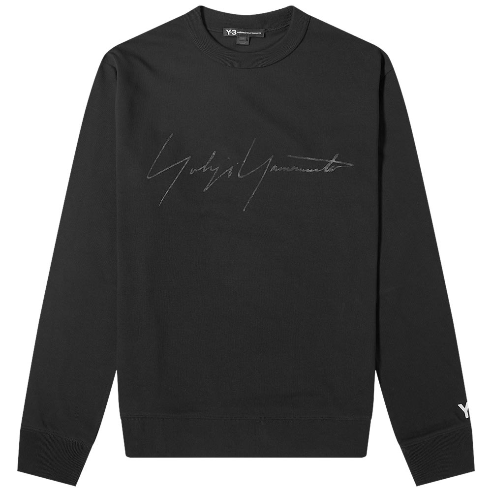 Y-3 Distressed Signature Crew Sweat - 1