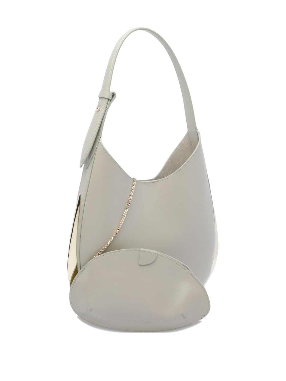 medium leather tote bag - 4