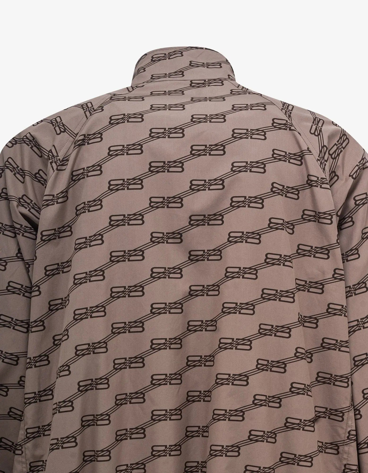 Balenciaga Beige All-Over BB Monogram Tracksuit Jacket - 8