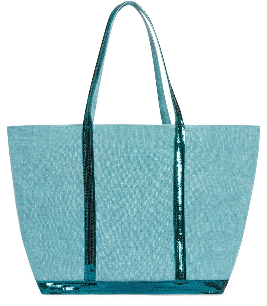 Linen L cabas tote - 1