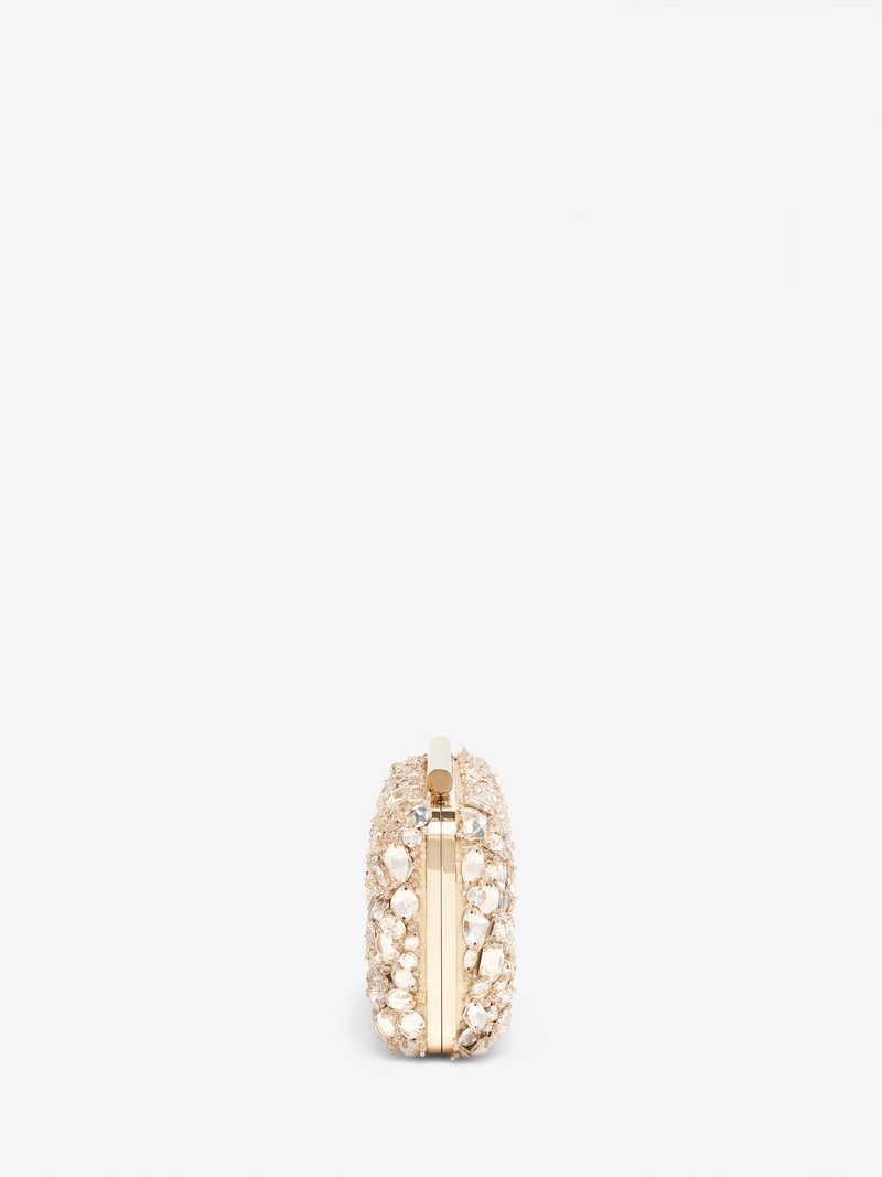 Crystal Embroidery T-Bar Box Clutch 3