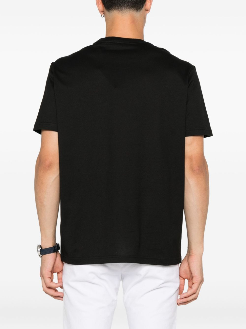 shark-detail cotton T-shirt - 3