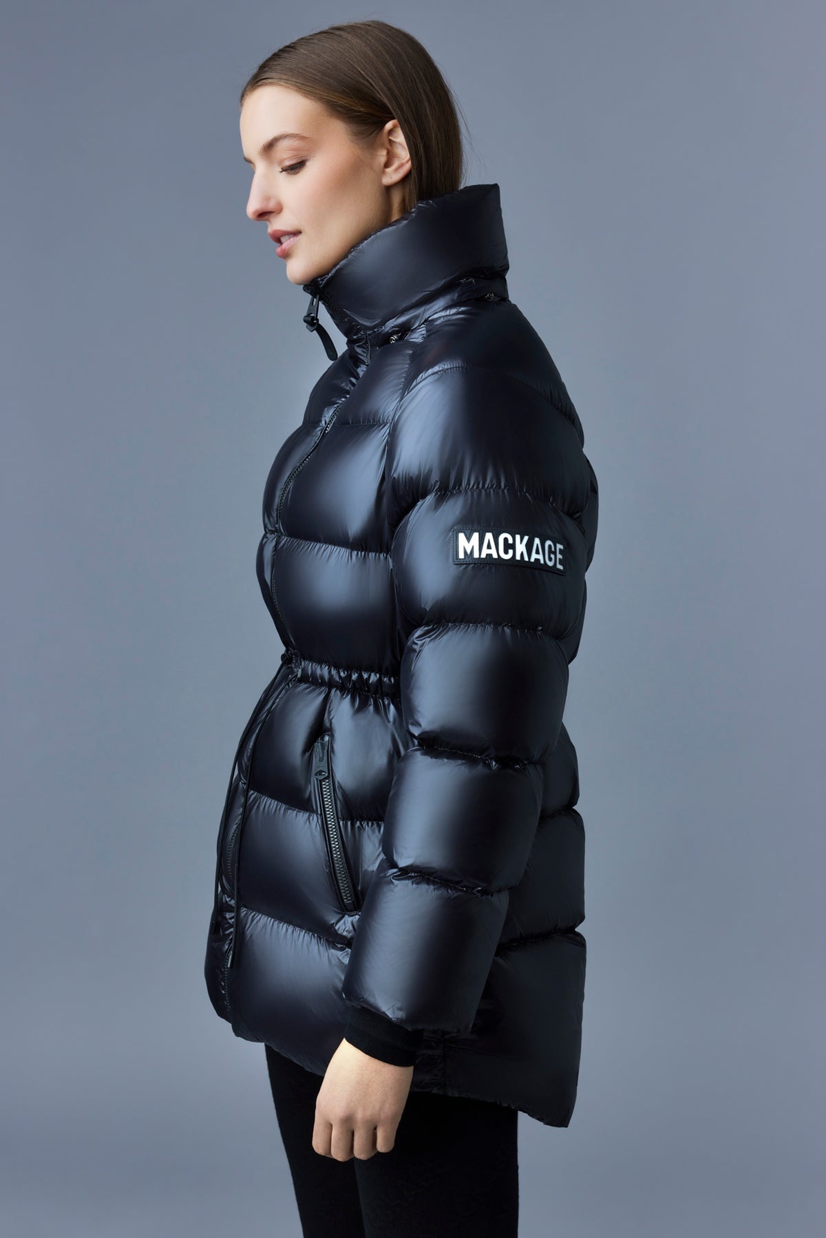 KARSYN lustrous light down jacket with removable hood - 5