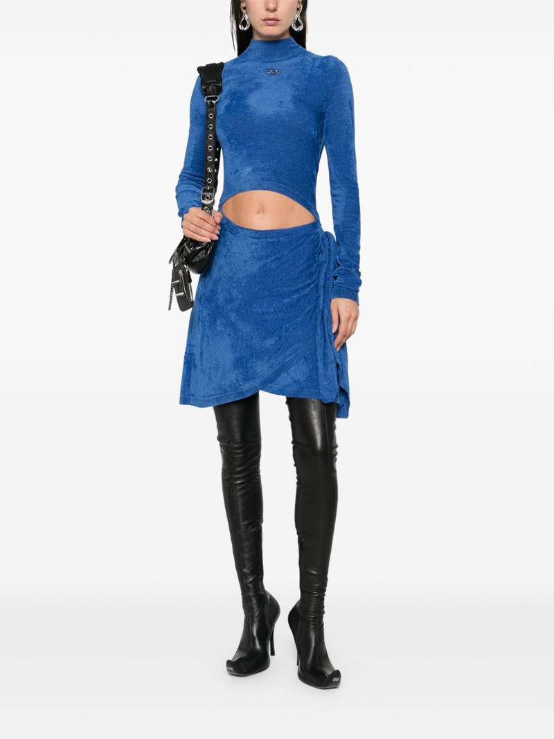 Diesel mock-neck tie-front dress outlook