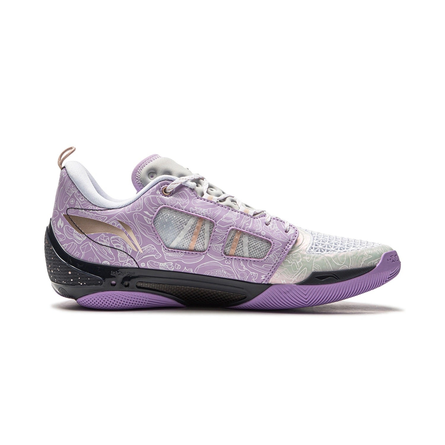 Li-Ning Wade 808 4 Ultra 'Grey Purple' ABAU065-3 - 2