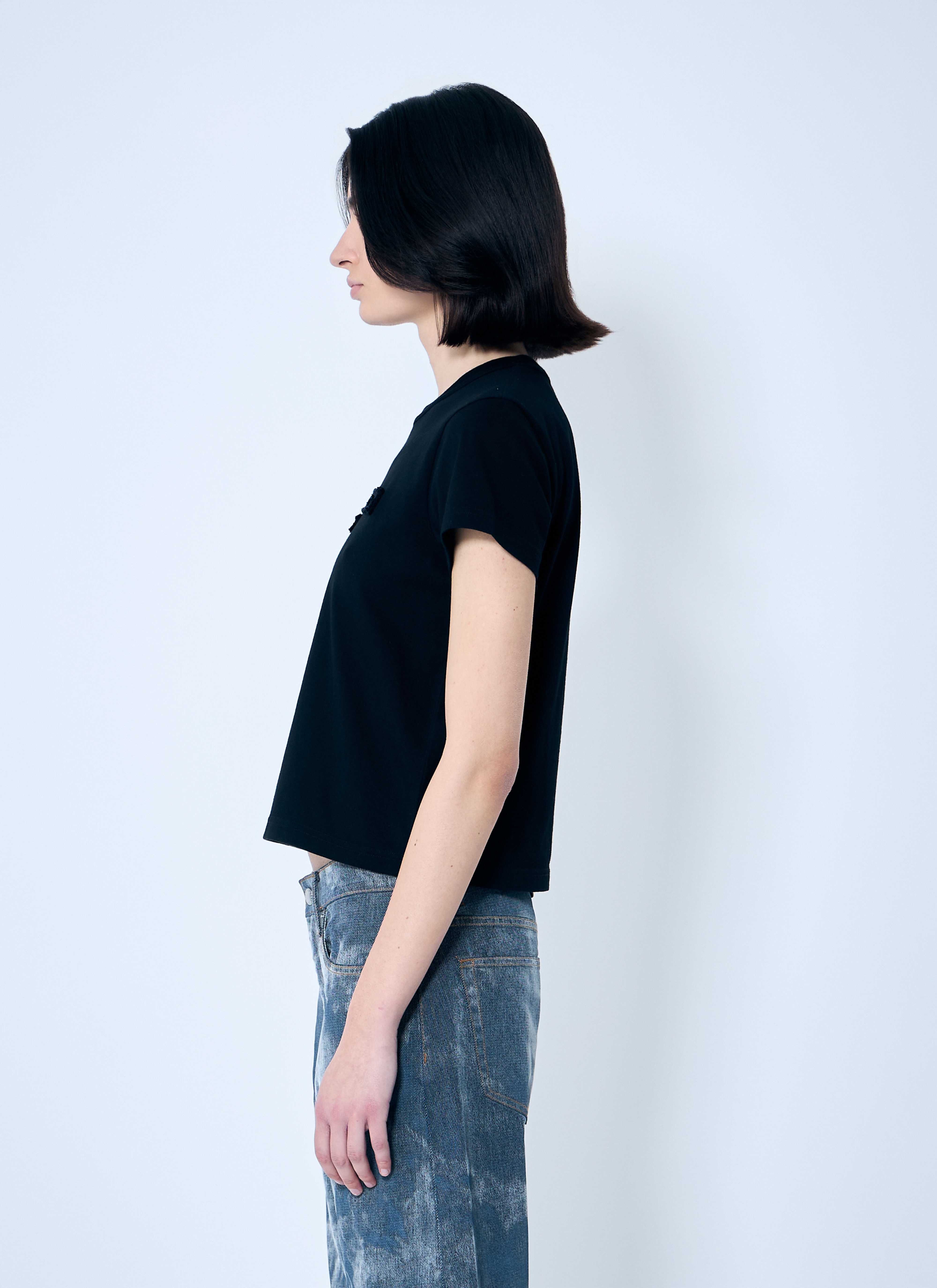 Distressed Logo Shrunken T-Shirt - 3