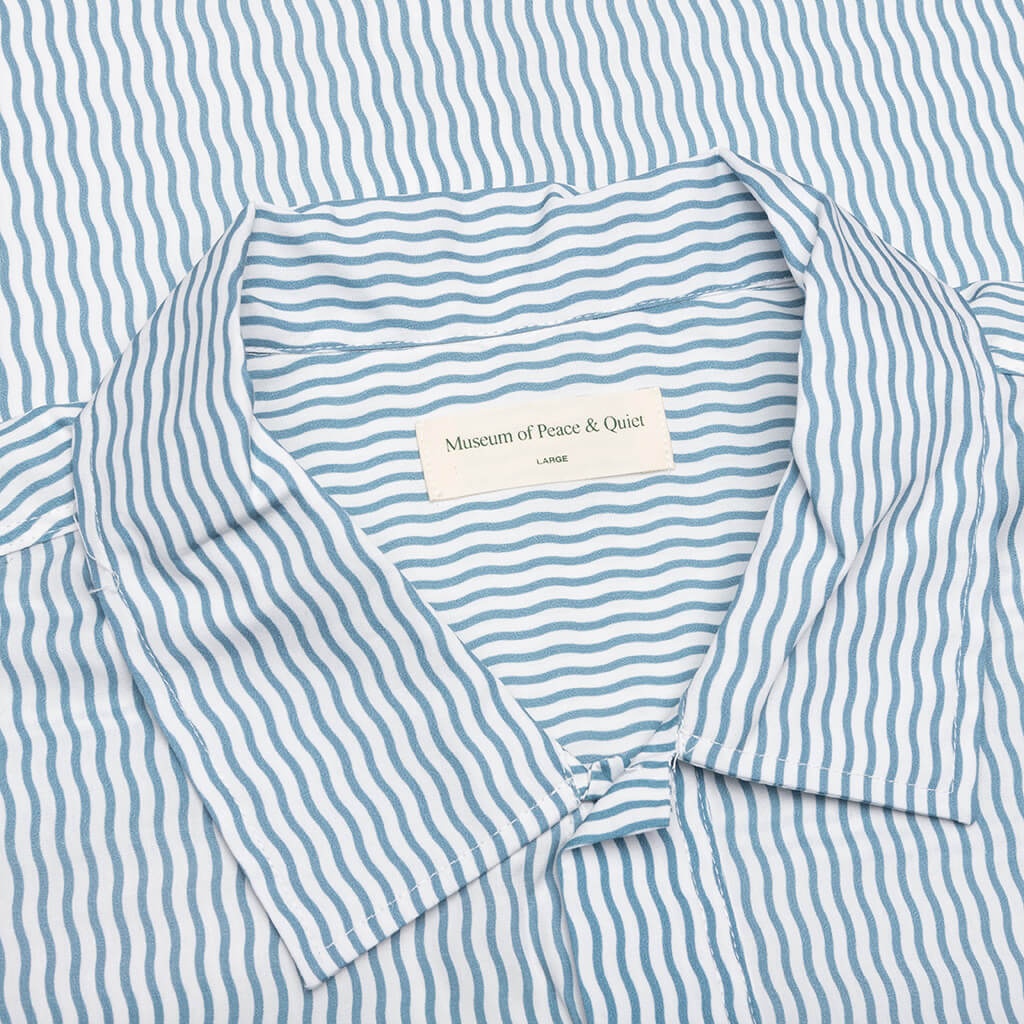 WORDMARK POPLIN BUTTON-UP - BABY BLUE - 5